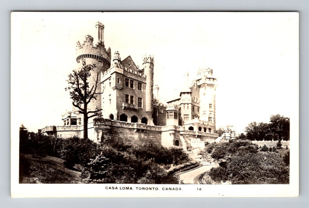 Canada- Toronto Casa Loma Standard Souvenir Old View PC Postal Vintage Postcard
