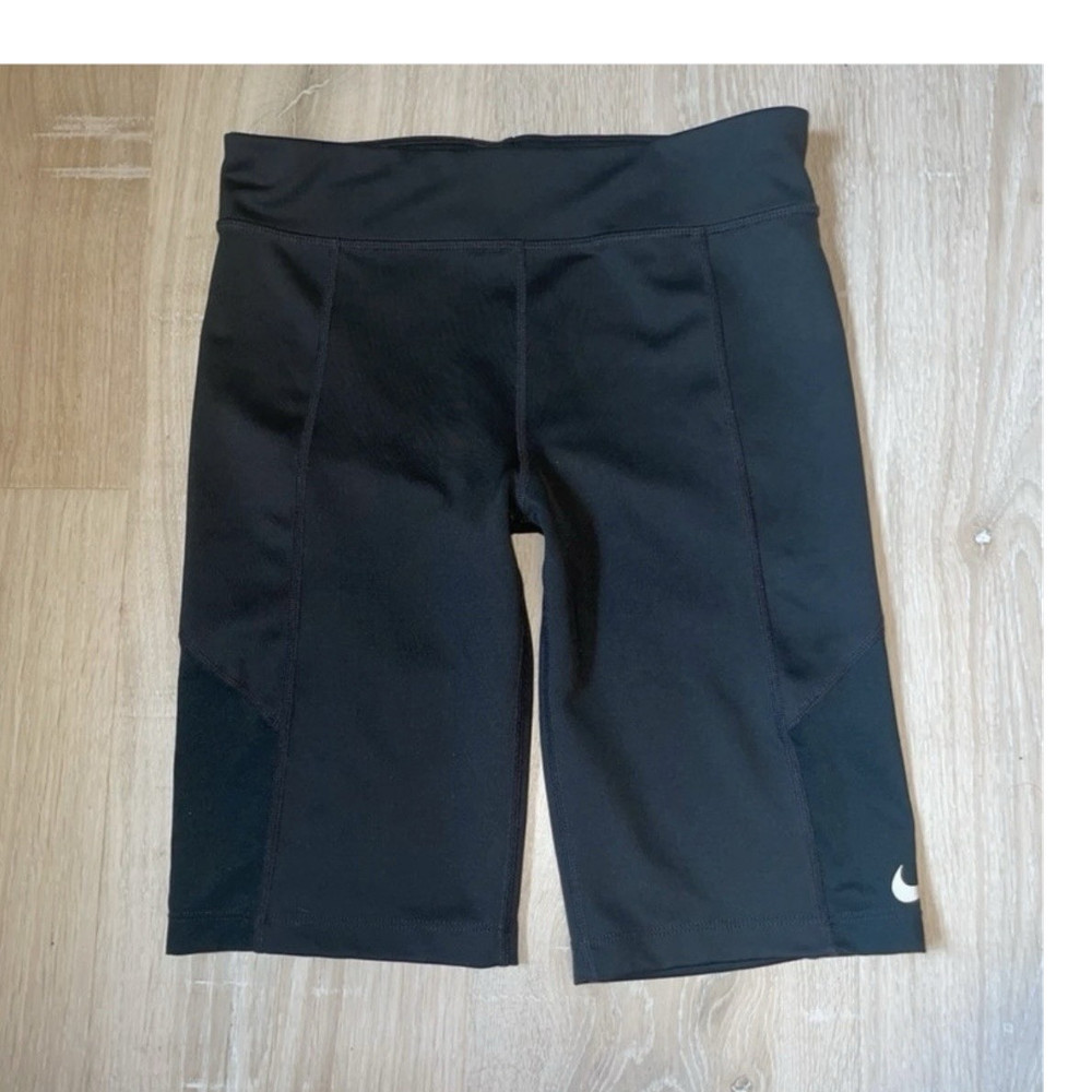Nike Dri-FIT Juniors Women’s Black Bike Shorts XL Athletic Pull-On