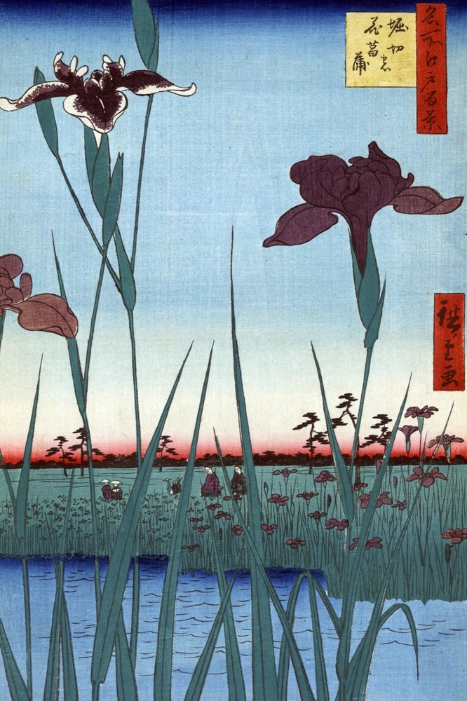 Japanese Nature Decorative Poster. Asian Graphic Art. Wall Interior Design 2217