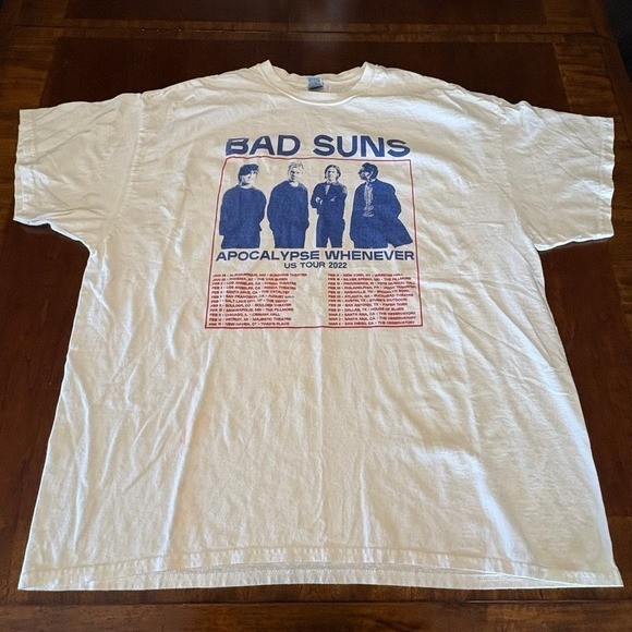 Bad Suns Apocalypse Whenever US Tour 2022 Band Graphic Shirt Indie Rock Concert