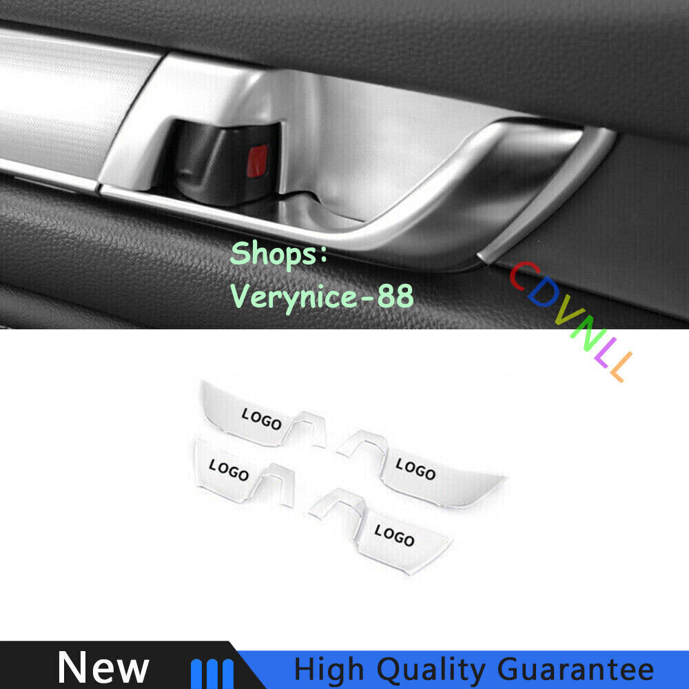 For Honda Accord 10th 18-2022 Sliver Matte Interior Door Handle Lock Cover Trim