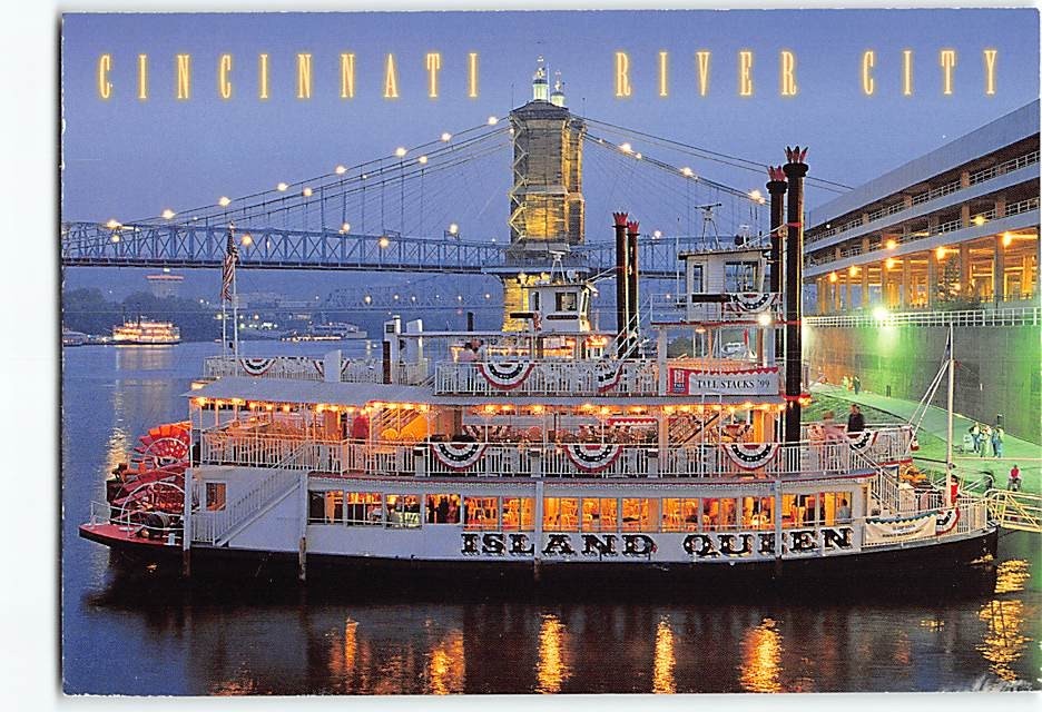 Postcard Cincinnati River City Cincinnati Ohio USA