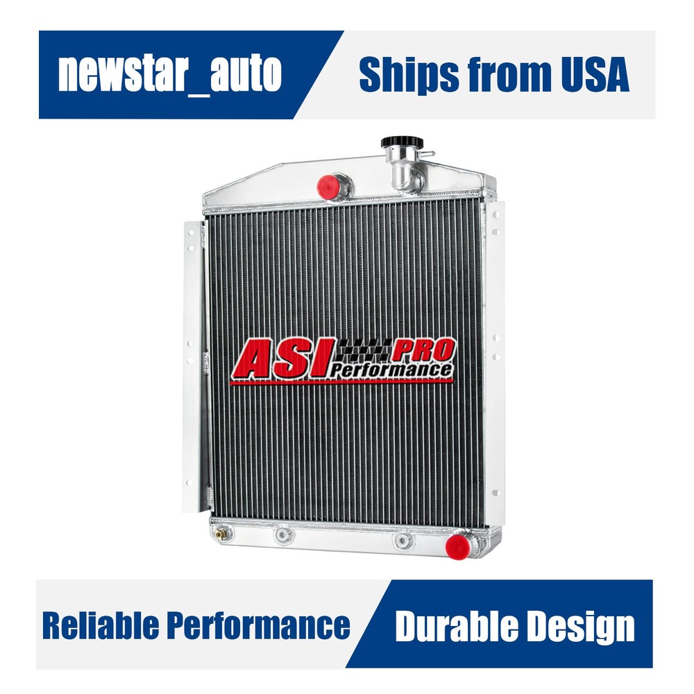 4 Core Radiator Fit 1948~1954 Chevy/GMC Truck 3100 3600 3700 3.5 3.7 3.8 4.1 4.3