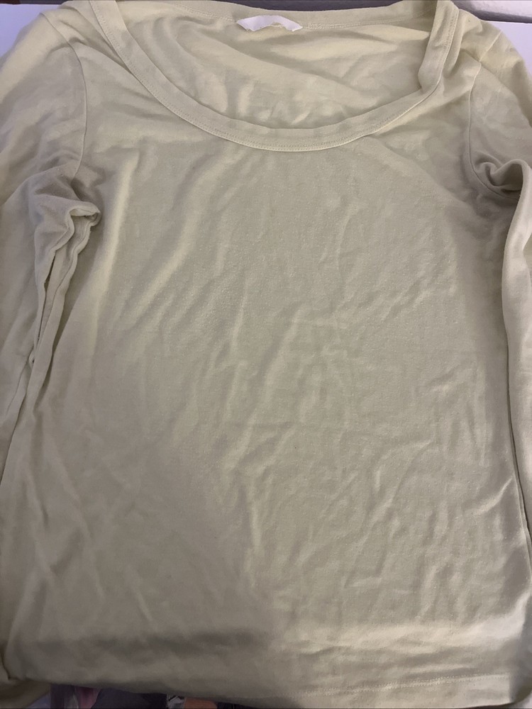 H&M Crew Neck Long Sleeve T-Shirt Women's Regular Size preowned