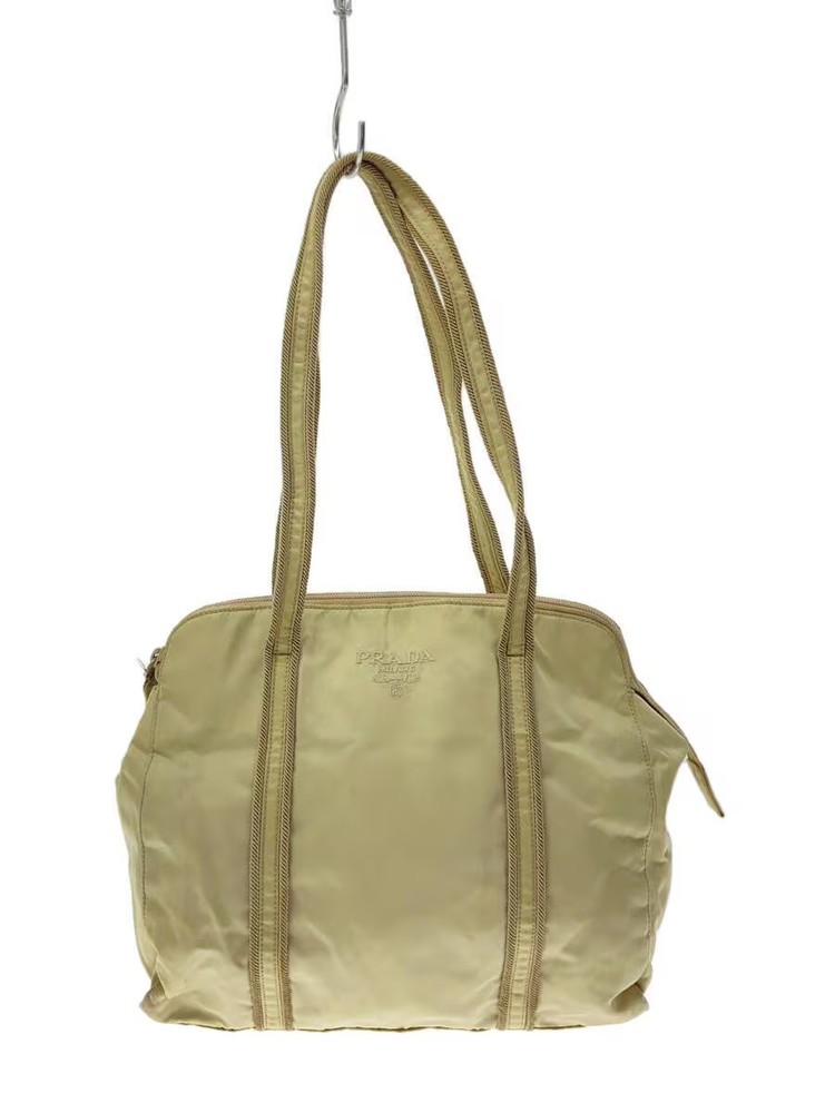 Prada Nylon BEG Handbag Authentic From Japan