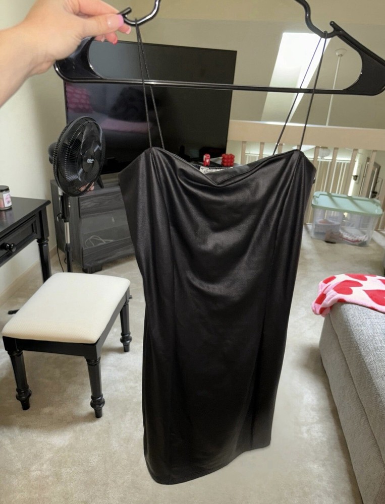 Black Leather Dress