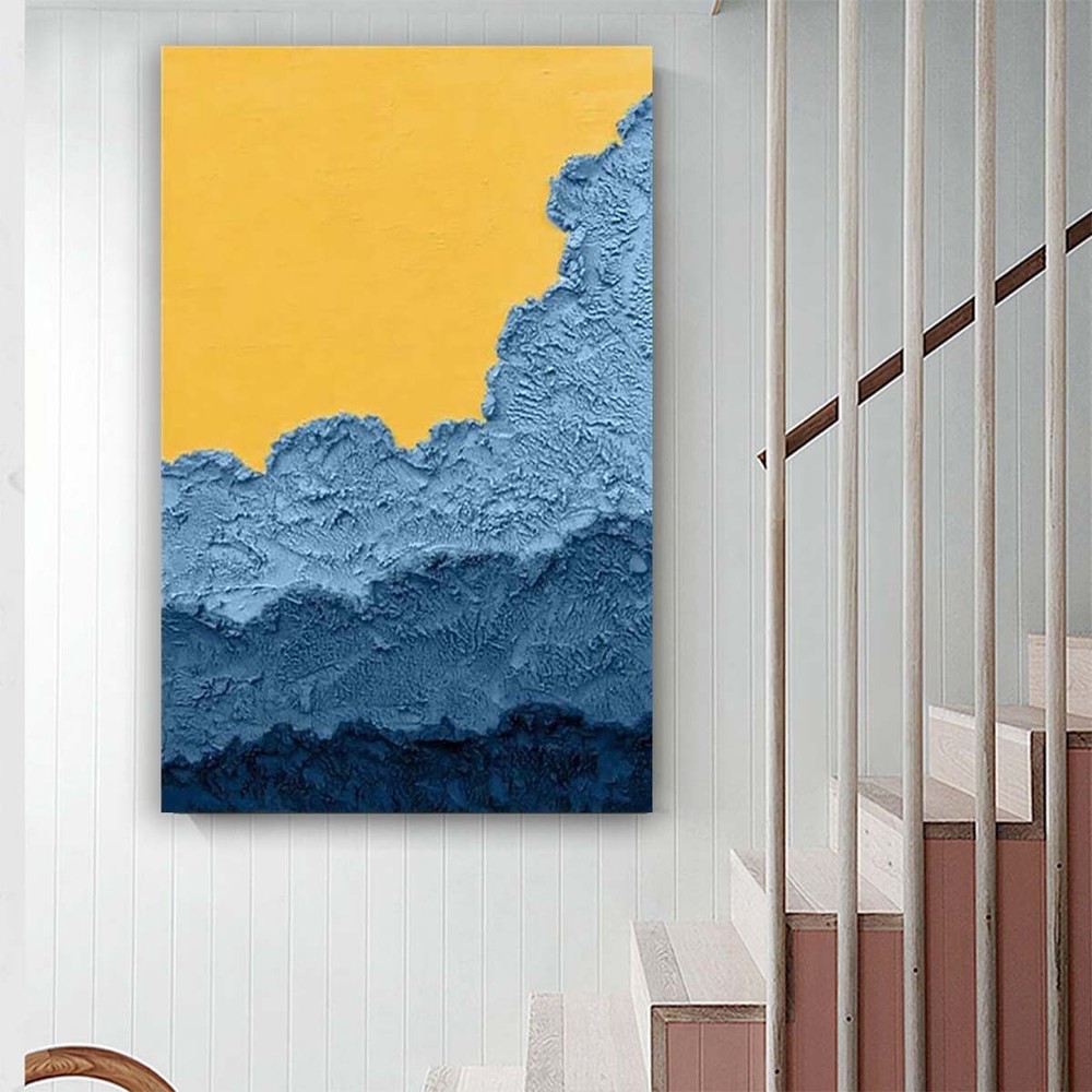 Custom Handmade Canvas Oil Painting Frameless Wall Art Decor Modern #480