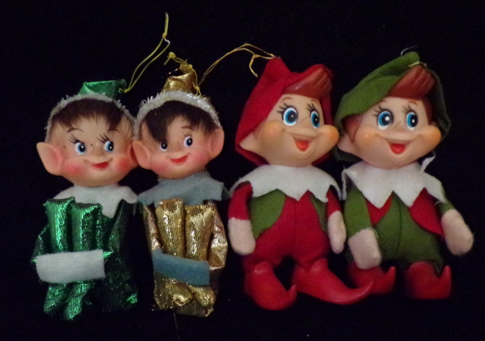 vintage 4  knee hugger pixie elf doll japan
