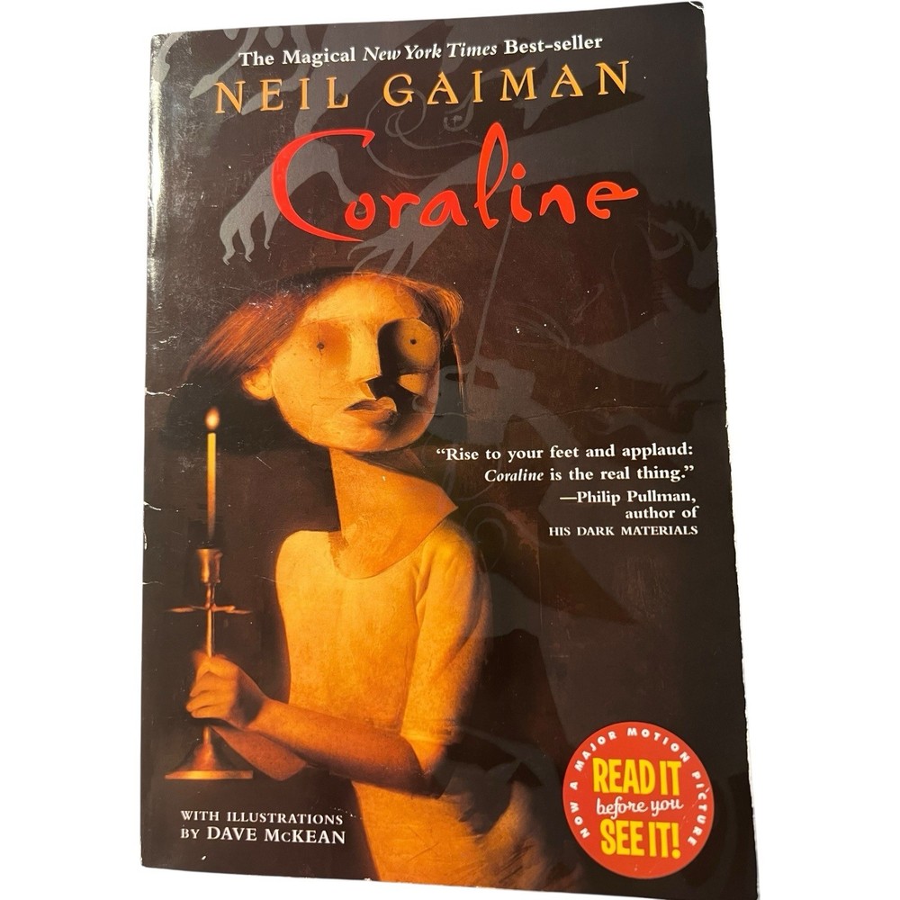 Coraline by Neil Gaiman (2003) Trade Paperback · Dave McKean Art · Movie Tie-In