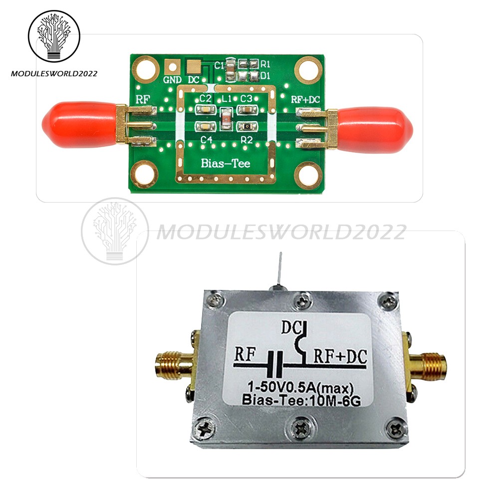 10MHz-6GHz RF Biaser Bias Tee Amplifier +Case LNA Low Noise HAM Radio F RTL SDR