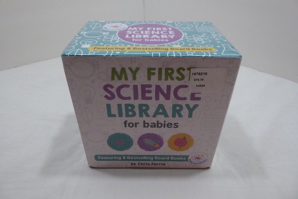 My First Science Library for Babies Chris Ferrie 8 Board Books Rocket Physics +