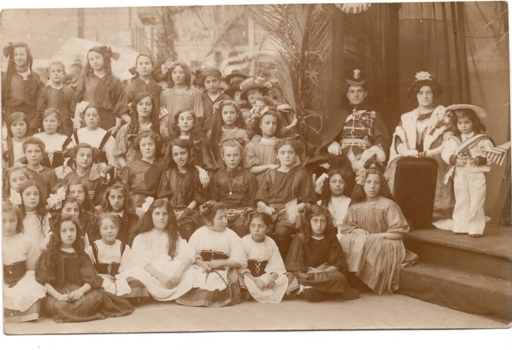1910 Weidner RPPC Postcard of Children at North Beach Carnival San Francisco CA