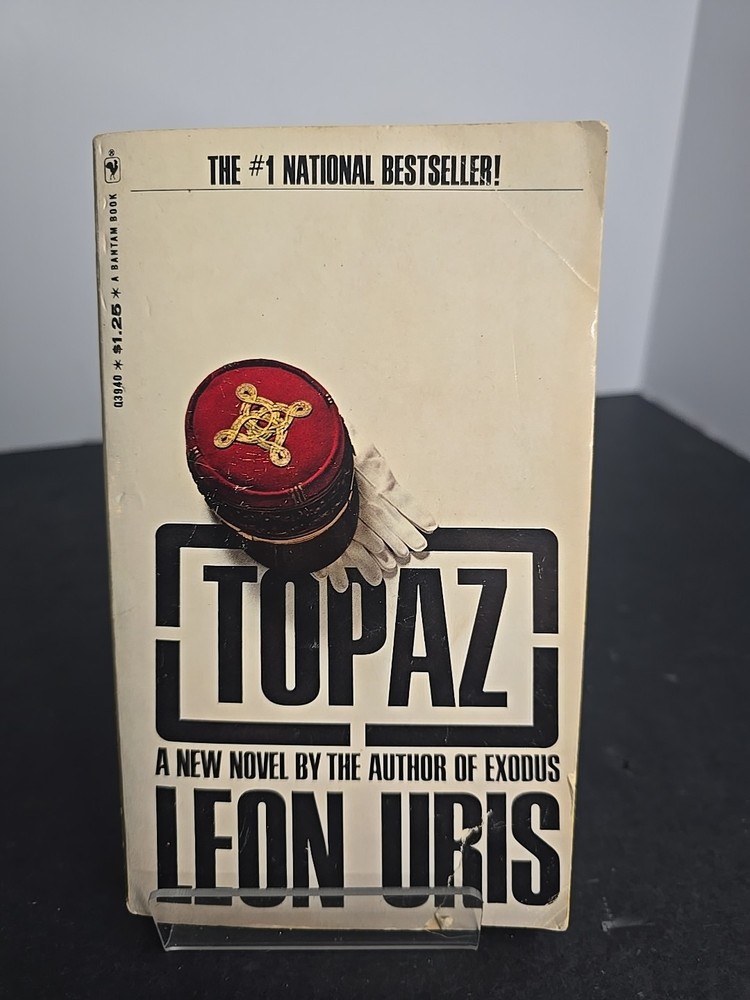 Topaz by Leon Uris (1968, Bantam First PB Edition, Vintage Spy Thriller, G)