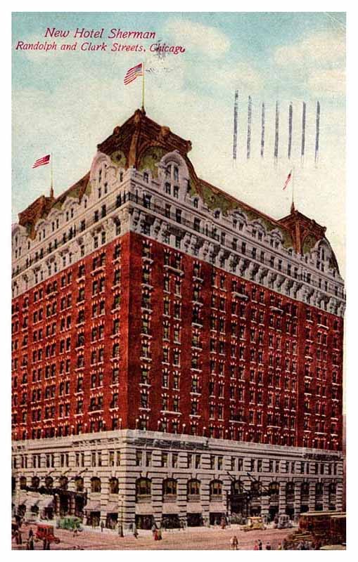 Postcard HOTEL SCENE Chicago Illinois IL m/09 AP9358