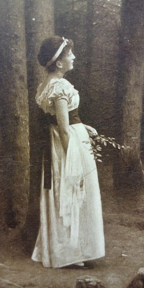 1910 Wichita Kansas Machine Forest Whisper Pretty Girl Nonnenbruch Art Postcard