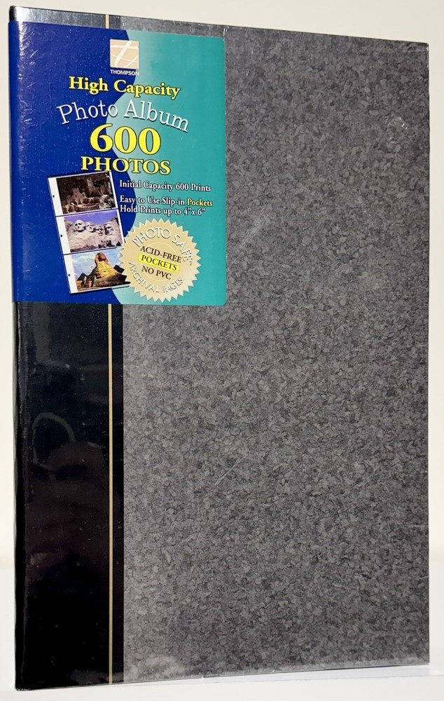 NEW 600 Photo High Capacity Album Acid Free Pockets NO PVC Slip-In 4