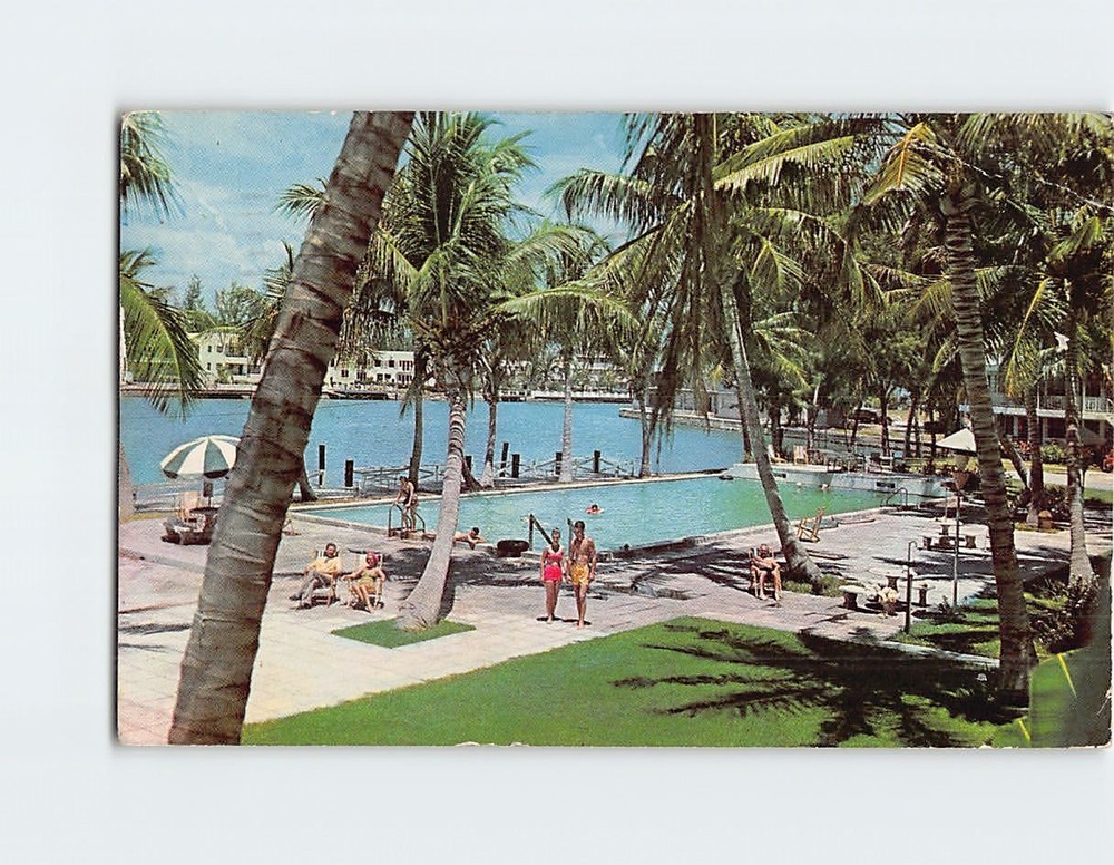 Postcard North Shore Villas Miami Beach Florida USA