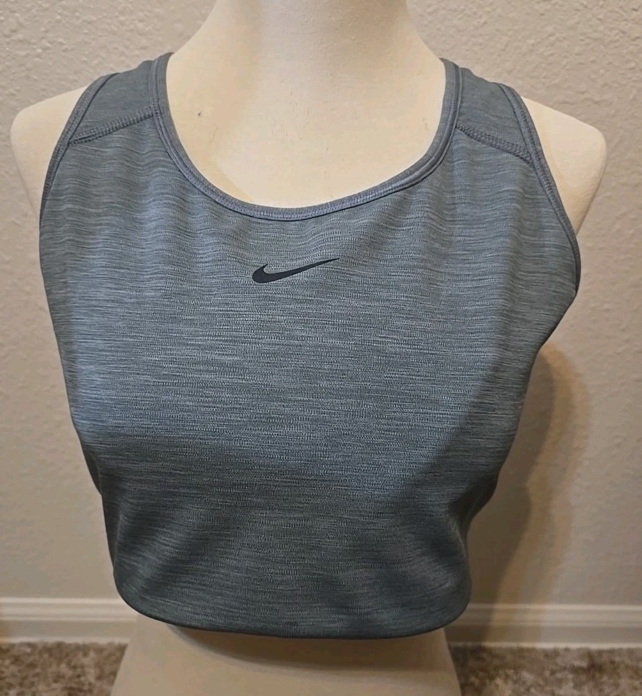 Nike Dri Fit Sports Padded Bra Swoosh Line WOMEN'S XL -TG-EG Athletic