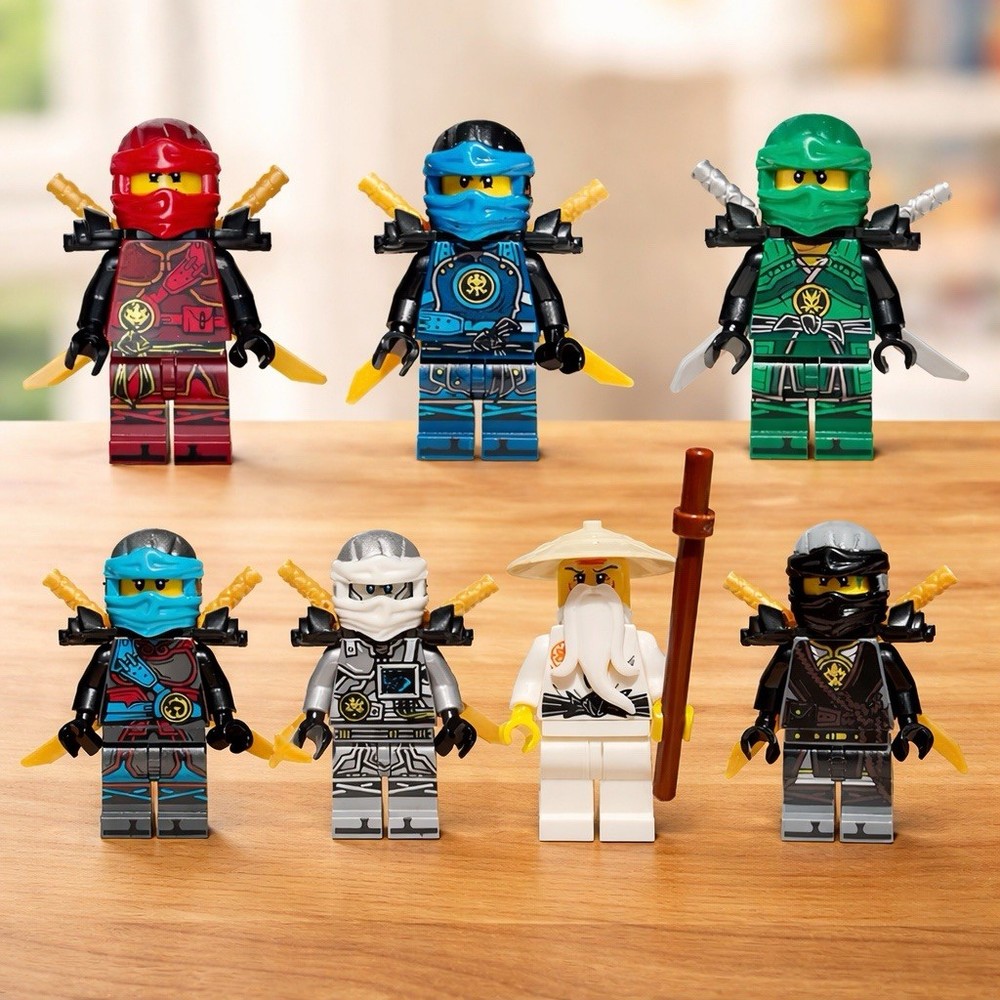 Ninjago Hands Of Time Dual sword Style Limited Set Of 7 Minifigures