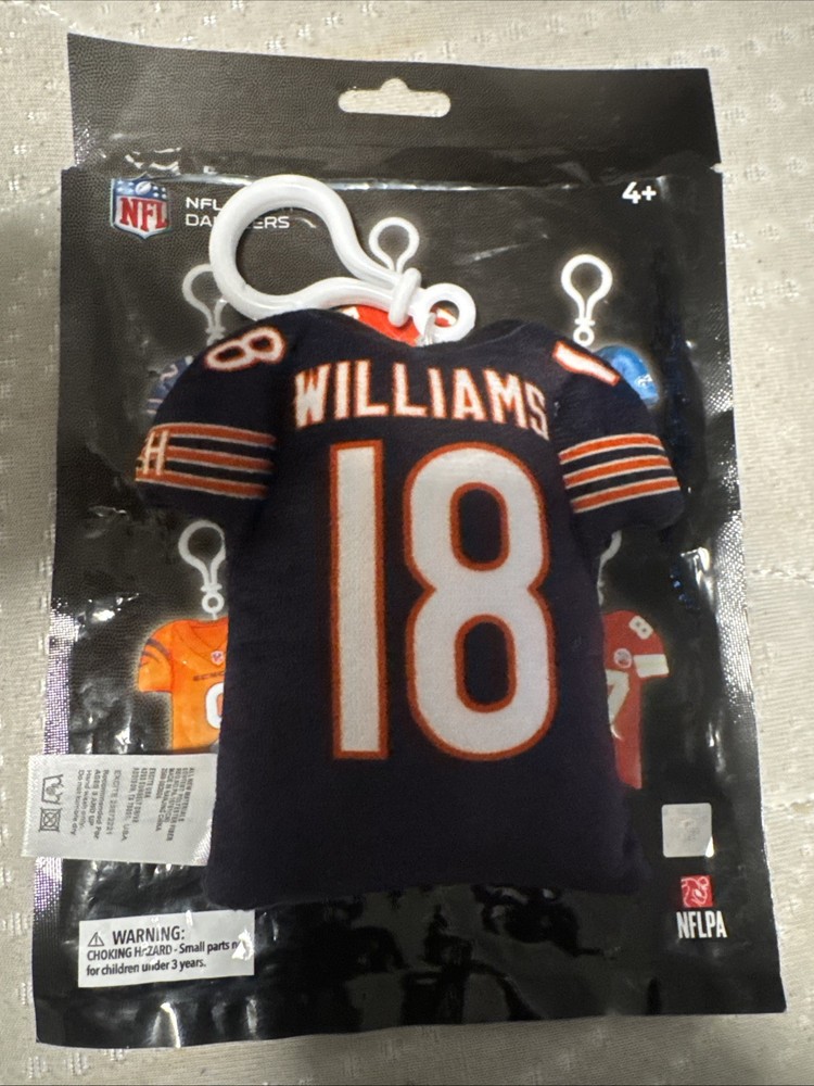 Game Changers 2024 NFL Plush Danglers 18 Caleb Williams Rookie Chicago Bears