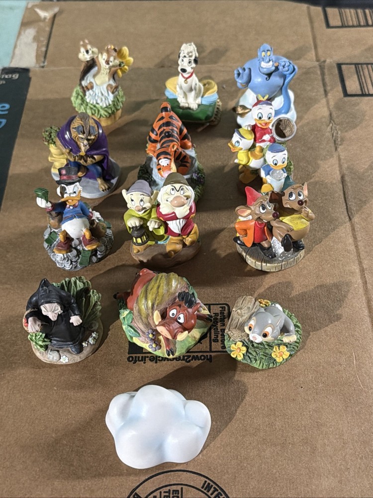 Lot of 12 Vintage Lenox Disney  Figures