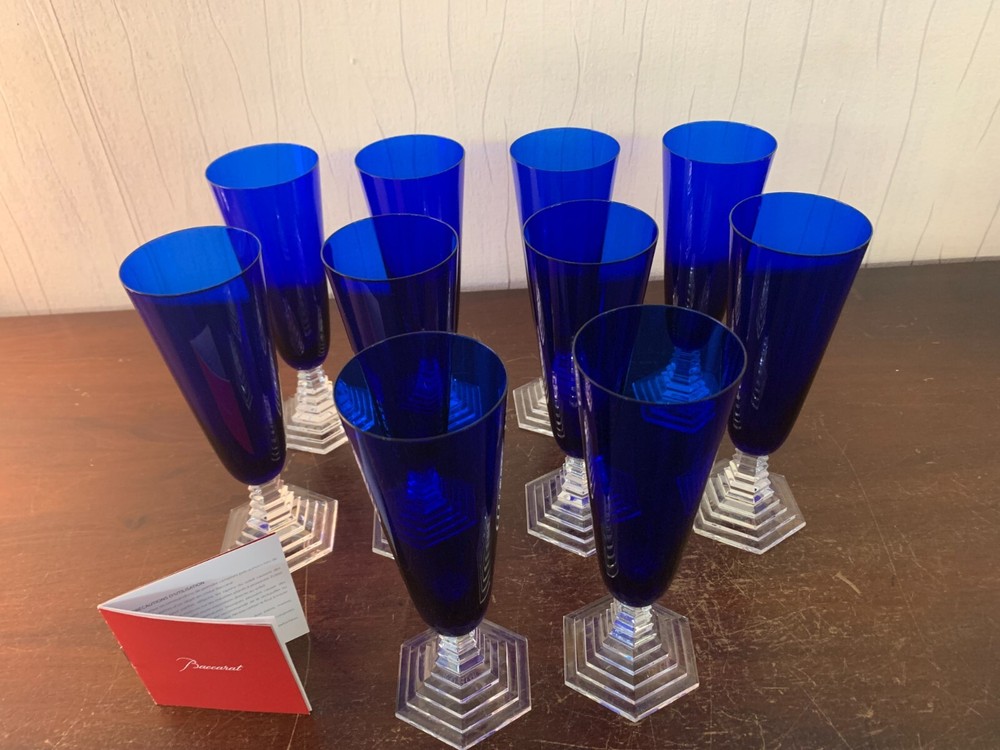 11 Champagne Flutes Model Orsay In Baccarat Crystal (Price Per Unit)