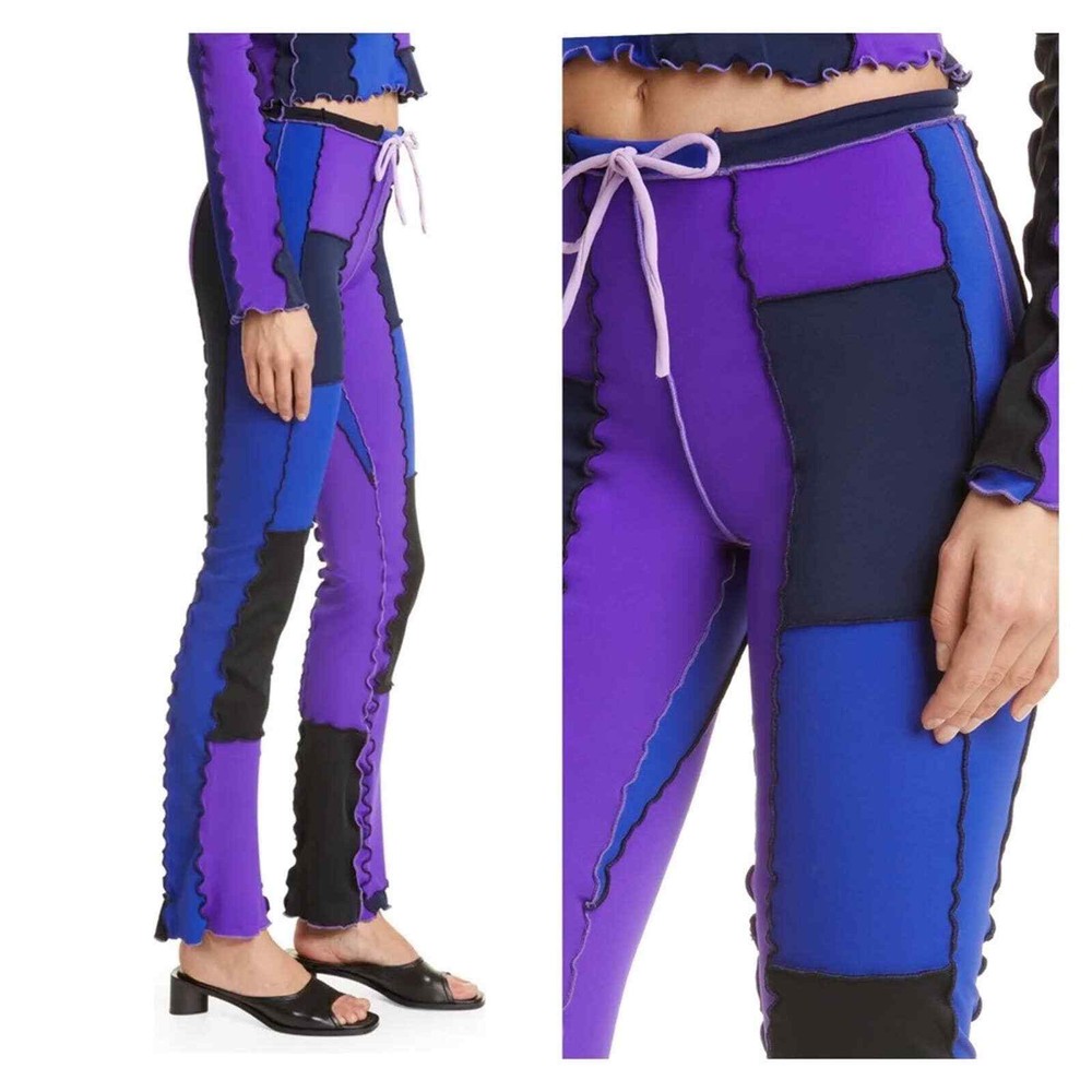 NWOT Sherris NY Pants Patchwork One-of-a-Kind Drawstring Size Small $220 Retail