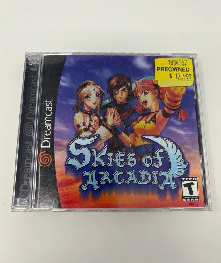 Skies of Arcadia - Sega Dreamcast - Complete with Manual, Case & 2 Discs - 2000