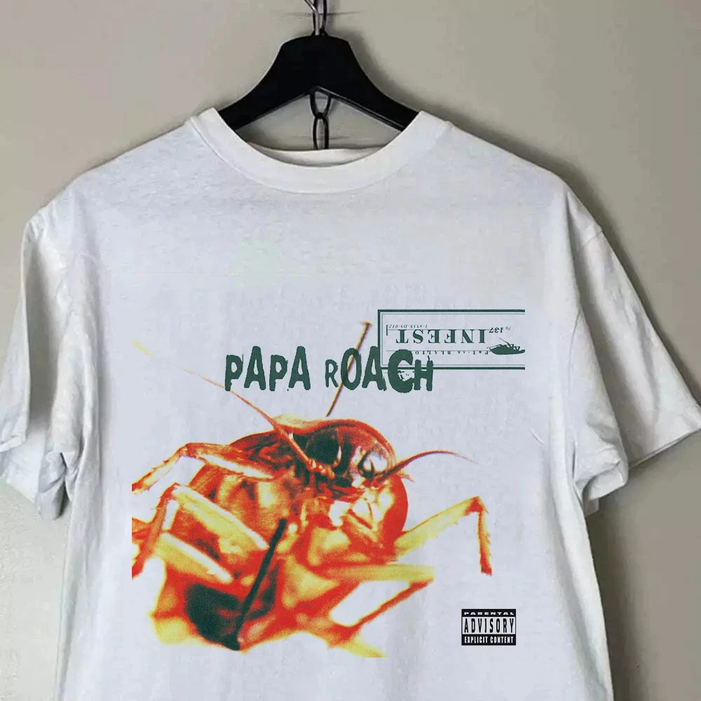 Papa Roach Band Album Infest White Cotton T Shirt Full Size S-5XL BO2562