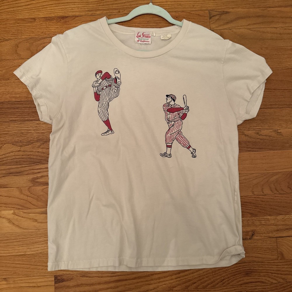 Levis Vintage Clothing Sportswear Of California LVC Baseball Graphic T Shirt L