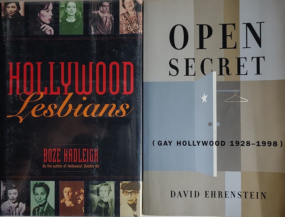GAY INTEREST Hollywood Books Lot of 2 HOLLYWOOD LESBIANS - OPEN SECRET