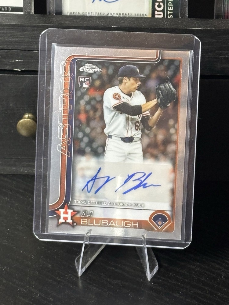 2025 Topps Chrome Update Series - Autographs AJ Blubaugh #AC-ABU (AU, RC)