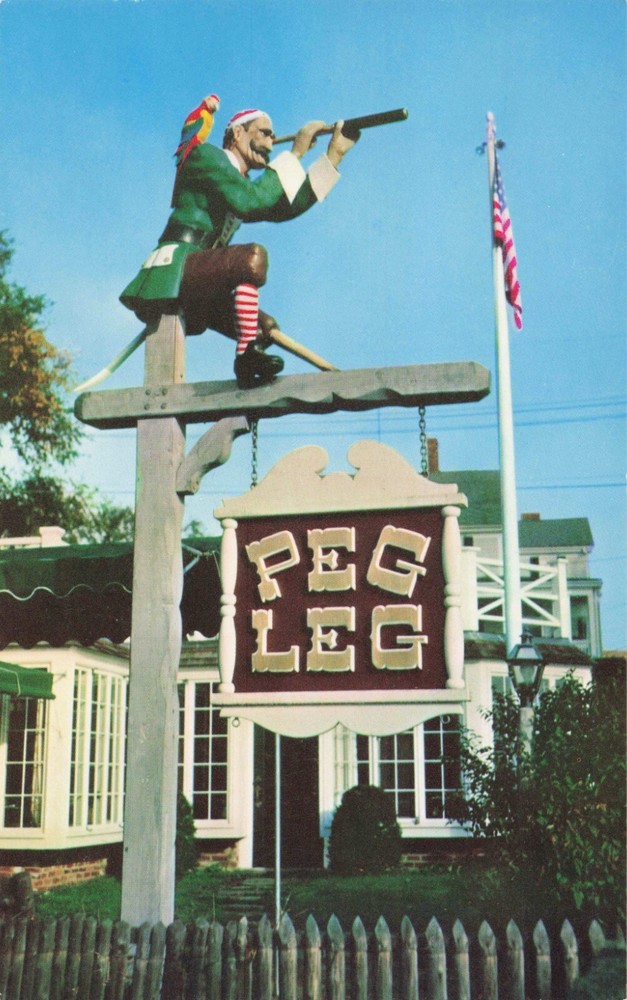 Peg Leg Restaurant - Rockport Massachusetts MA - Postcard