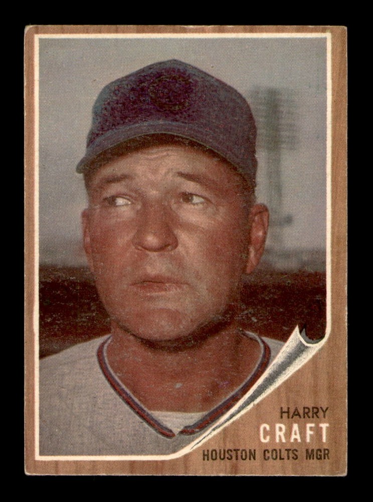 1962 Topps #12 Harry Craft Manager VG-EX OBGcards Vintage Baseball