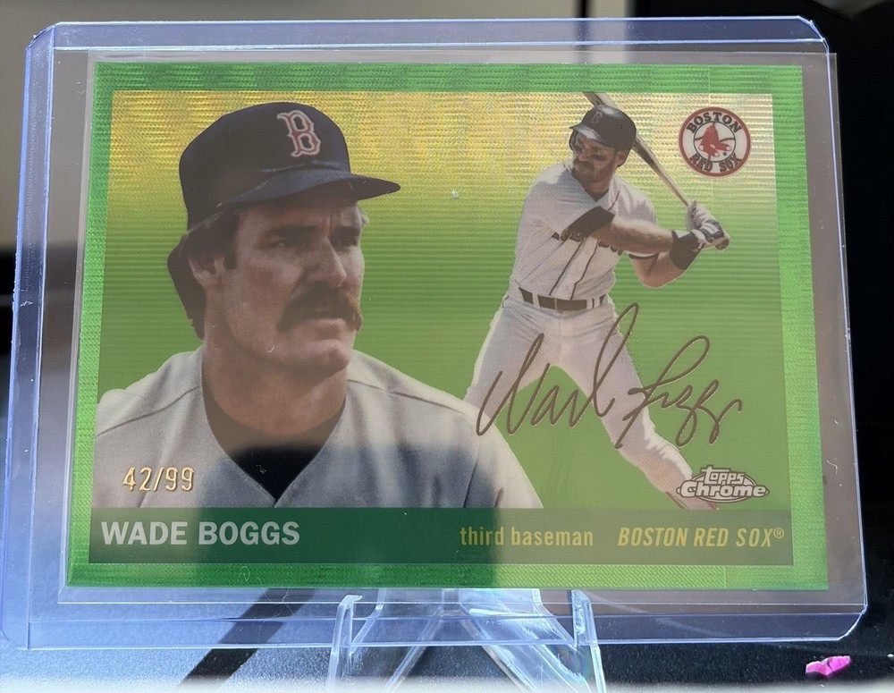 2025 Topps Chrome Platinum Anniversary Wade Boggs Green Wave /99 Red Sox