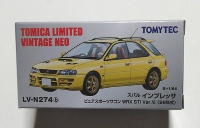 Takara Tomy Tomica Limited Vintage Neo Subaru Impreza WRX STi Ver.VI Yellow