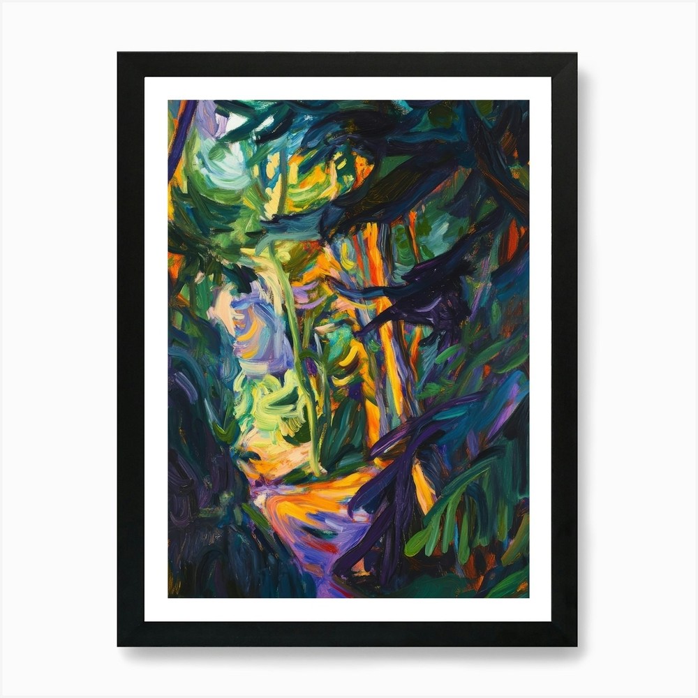 Forest Path 4 Art Print Framed Wall Art Poster Canvas Print Picture