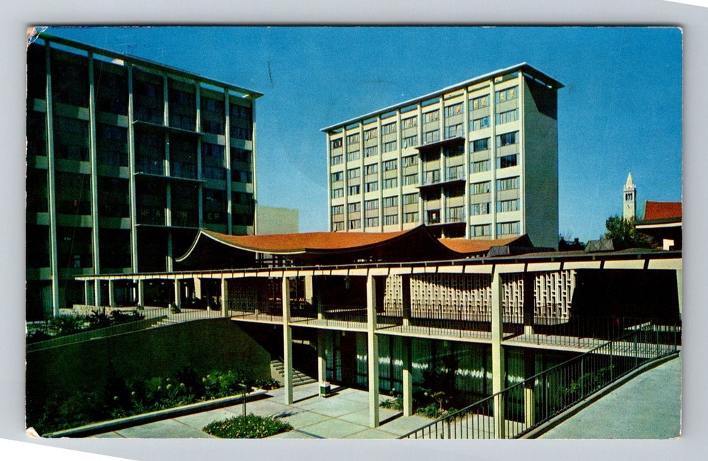 Berkeley, CA-California, University Residence Halls Vintage c1962 Postcard