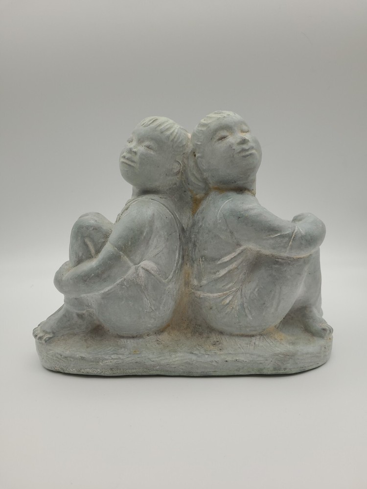 1997 Isabel Bloom Sisters Vintage Concrete Sculpture  