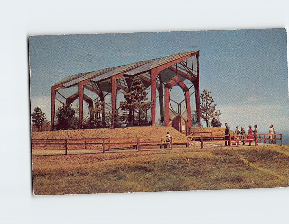 Postcard The Wayfarers Chapel Rancho Palos Verdes California USA