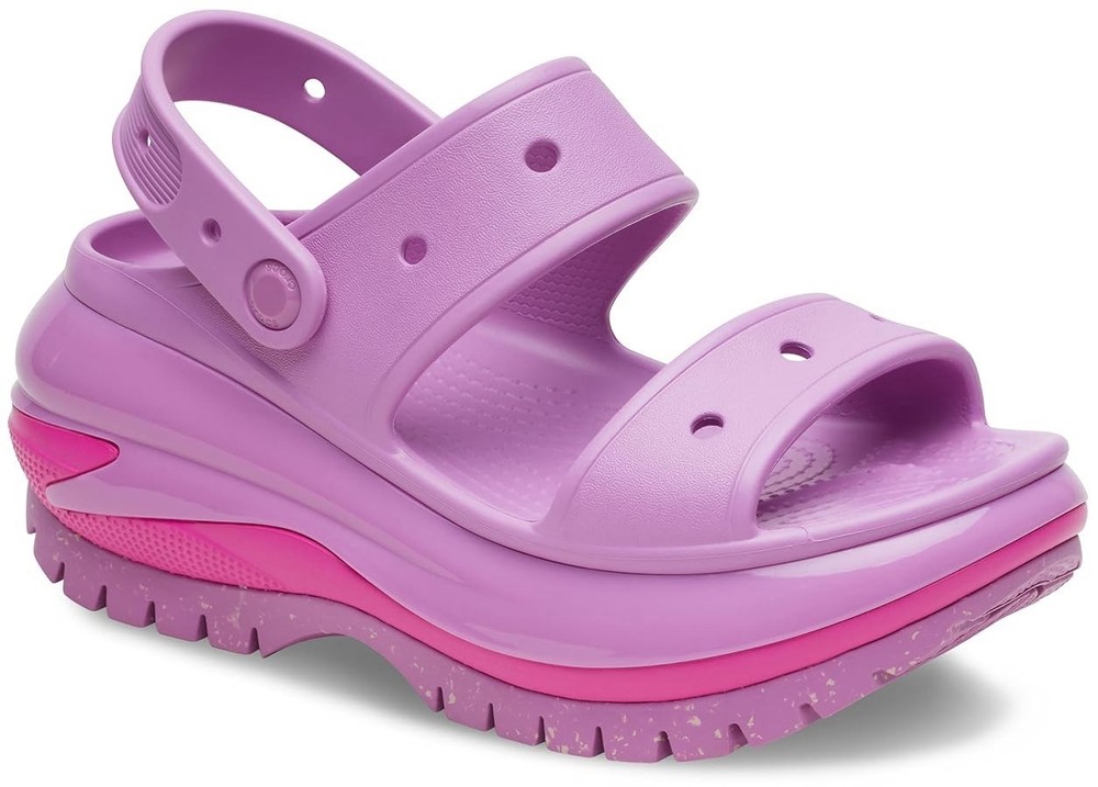 Crocs Classic Mega Crush Sandals in pink size W7 /M9 NWT