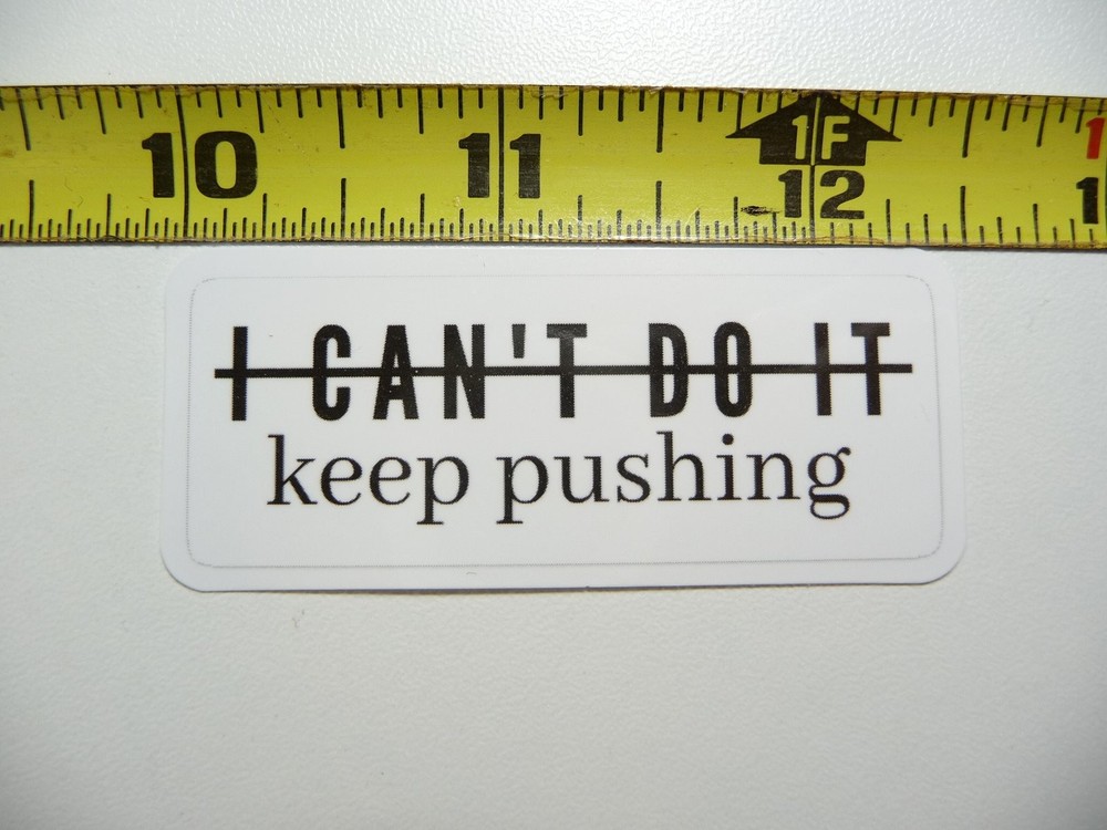 Never Give Up Fitness Decal for Gym Motivation & Weightlifting