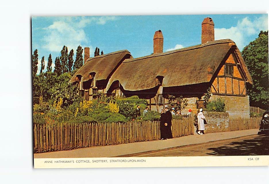 Postcard Anne Hathaway's Cottage Shottery Stratford-upon-Avon England UK Europe