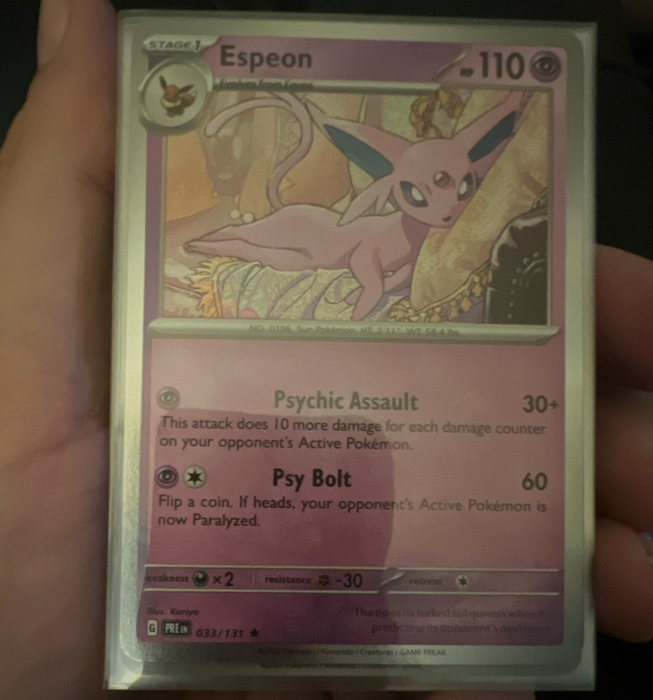 Pokemon TCG Espeon Master Ball Pattern 033/131 Holo Eng