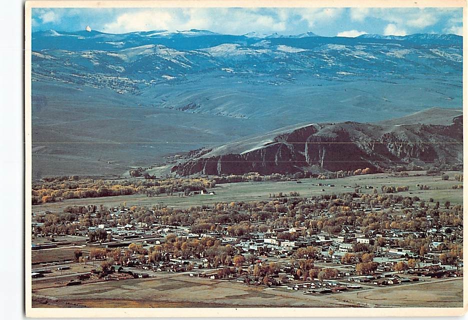Postcard Aerial View Gunnison Colorado USA