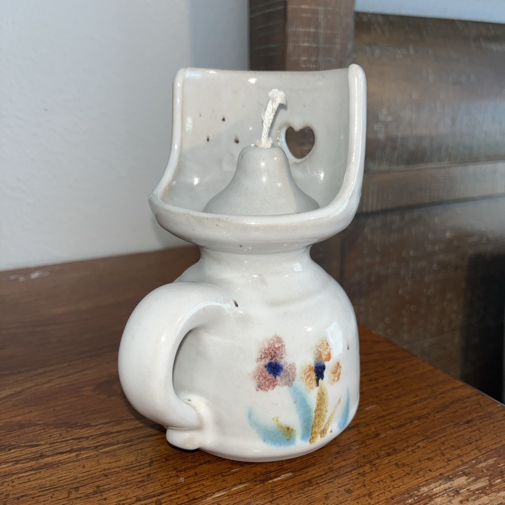 Antique/Vintage Ceramic Courting Lamp