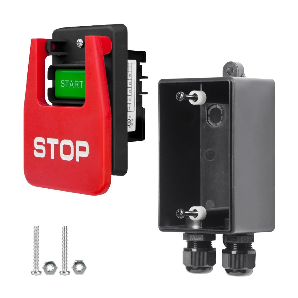 72251 120V/230V Dual Voltage Paddle Switch w/Deep Switch Box & Hardware, 3HP,...