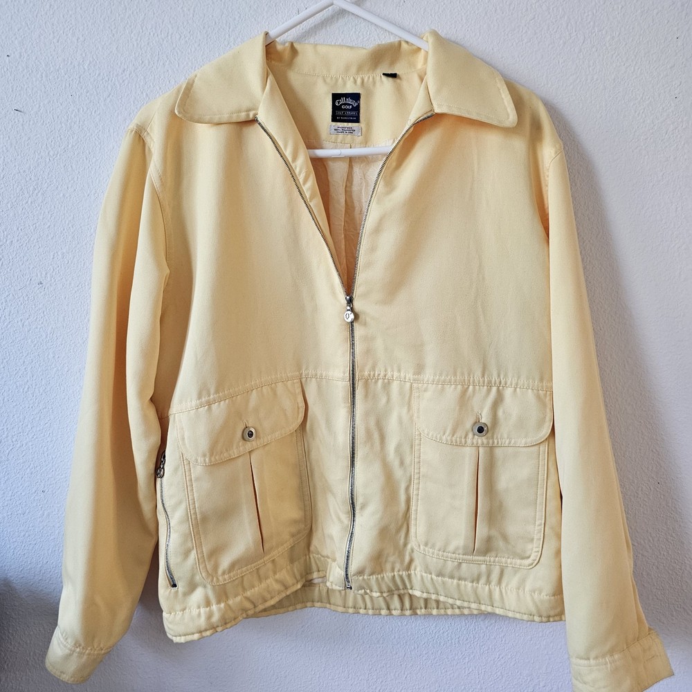 Callaway Light Yellow Womens Golf Jacket Small USA Made at Nordstrom