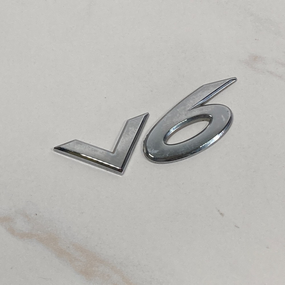 2003-2008 Mazda 6 V6 Emblem Logo Badge Letters Passenger Side Chrome