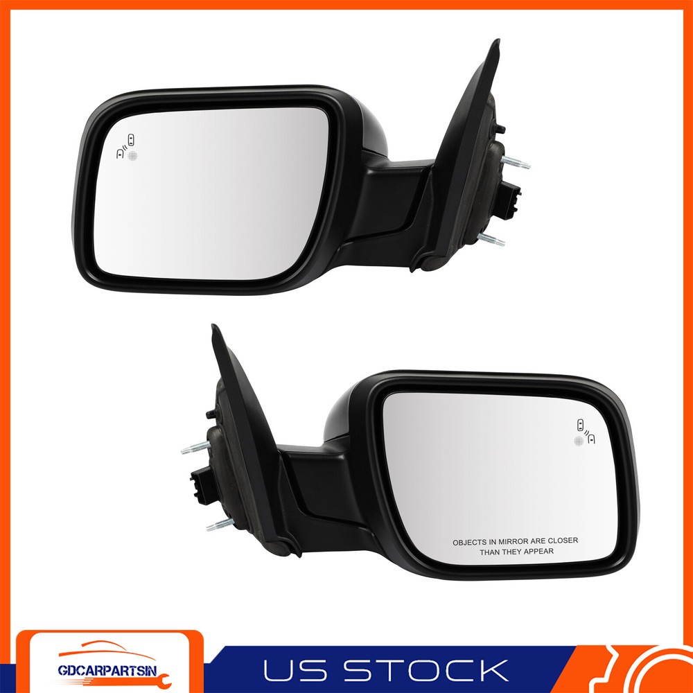 16-19 Ford Explorer Power-Folding Heated Side Mirrors with Signal & Puddle Light BSM  